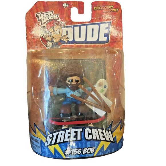 TECH DECK DUDE Bob Ross #156 Street Crew Used And Sealed Read Description - Picture 1 of 8